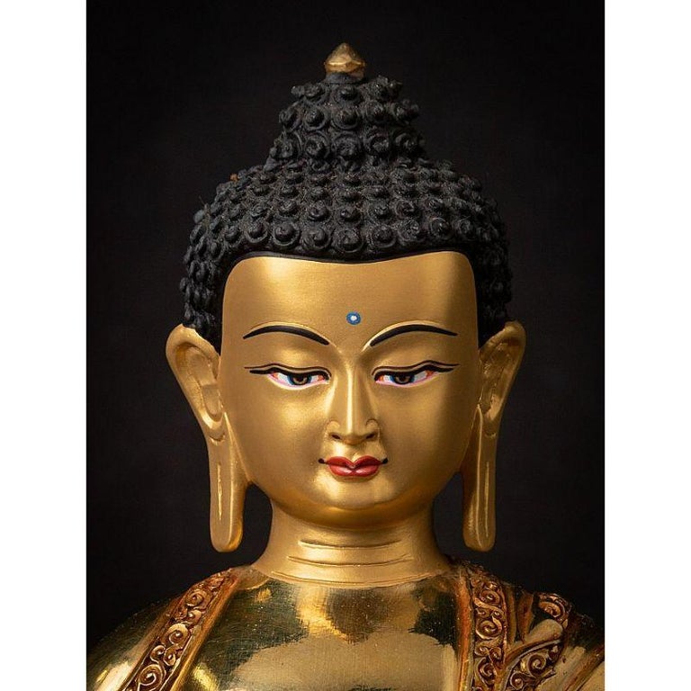 High Quality Nepali GoldFace Buddha from Nepal For Sale at 1stDibs