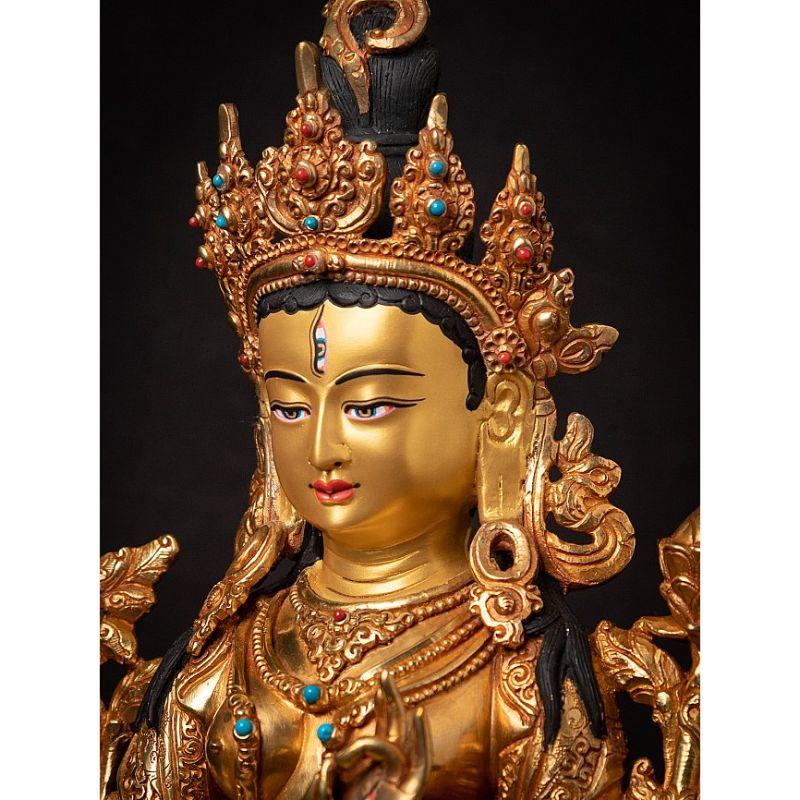 High Quality Nepali Gold-Face White Tara from Nepal For Sale 6