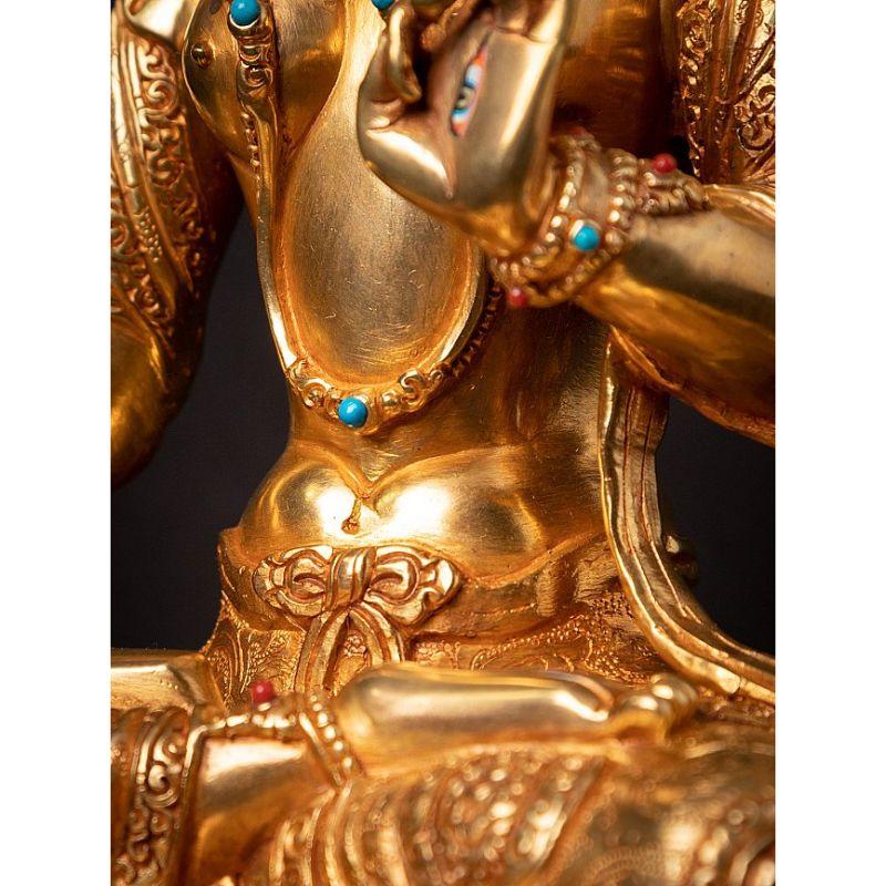 High Quality Nepali Gold-Face White Tara from Nepal For Sale 13