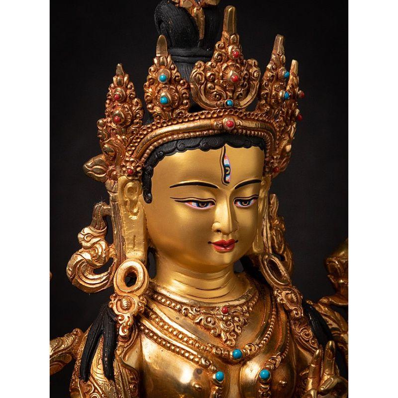 High Quality Nepali Gold-Face White Tara from Nepal For Sale 2