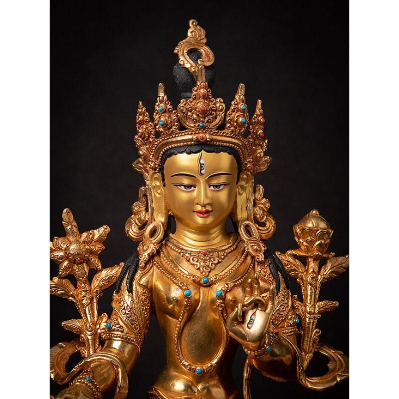 High Quality Nepali Gold-Face White Tara from Nepal For Sale 3
