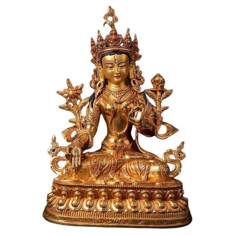 High quality Nepali Goldface White Tara from Nepal For Sale at 1stDibs