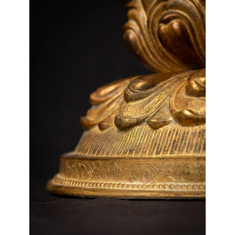 Statua di Buddha Nepalese in bronzo antico di alta qualità 13