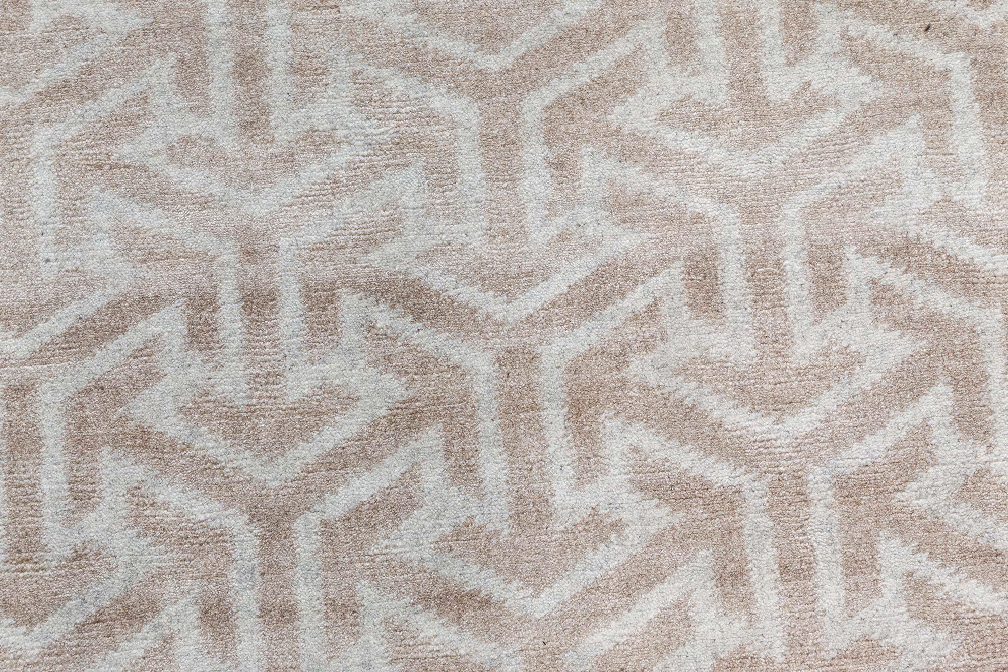 Moderno Tappeto Terra oversize di alta qualità in lana naturale di Doris Leslie Blau in vendita
