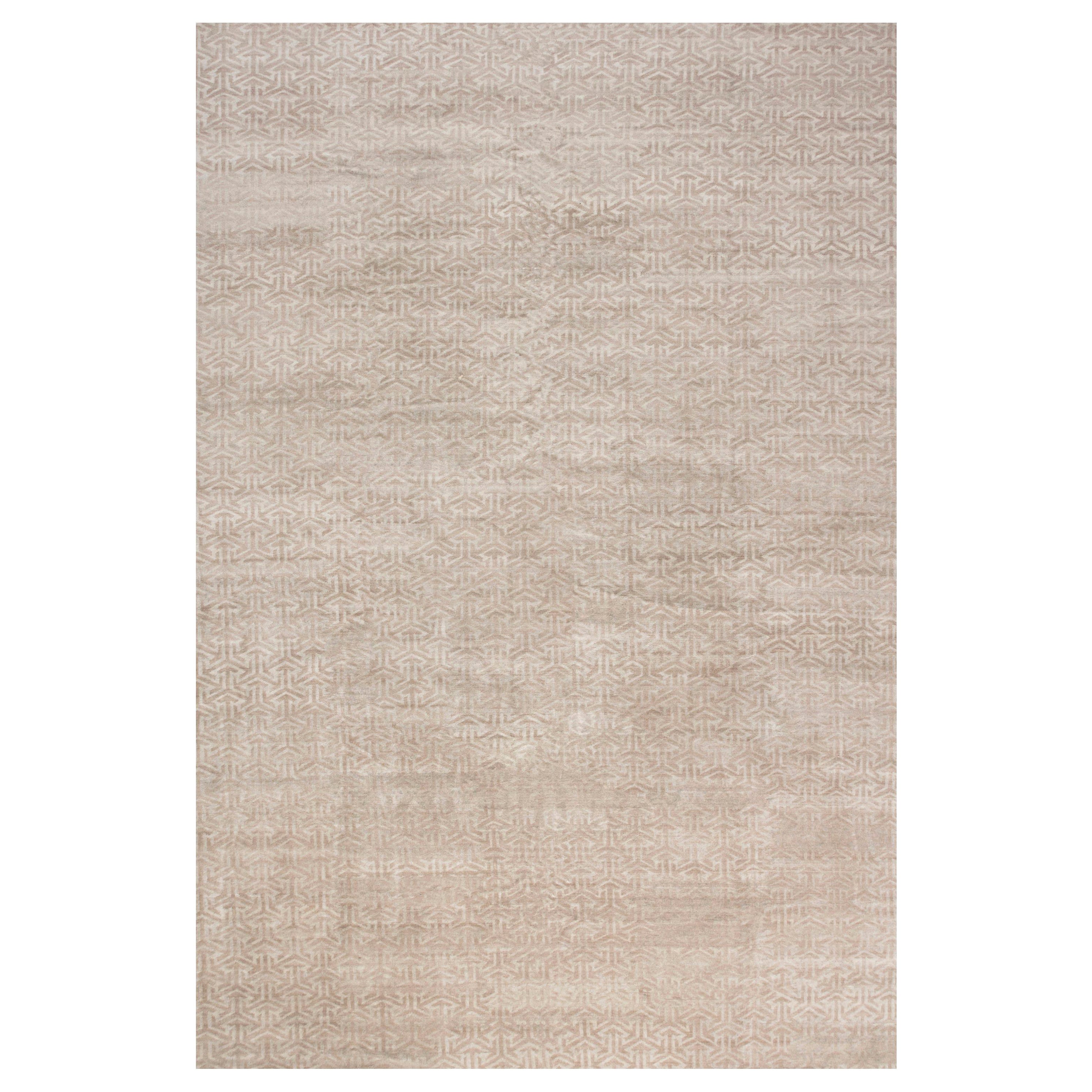 High-Quality Oversized Terra Rug in Natural Wool by Doris Leslie Blau