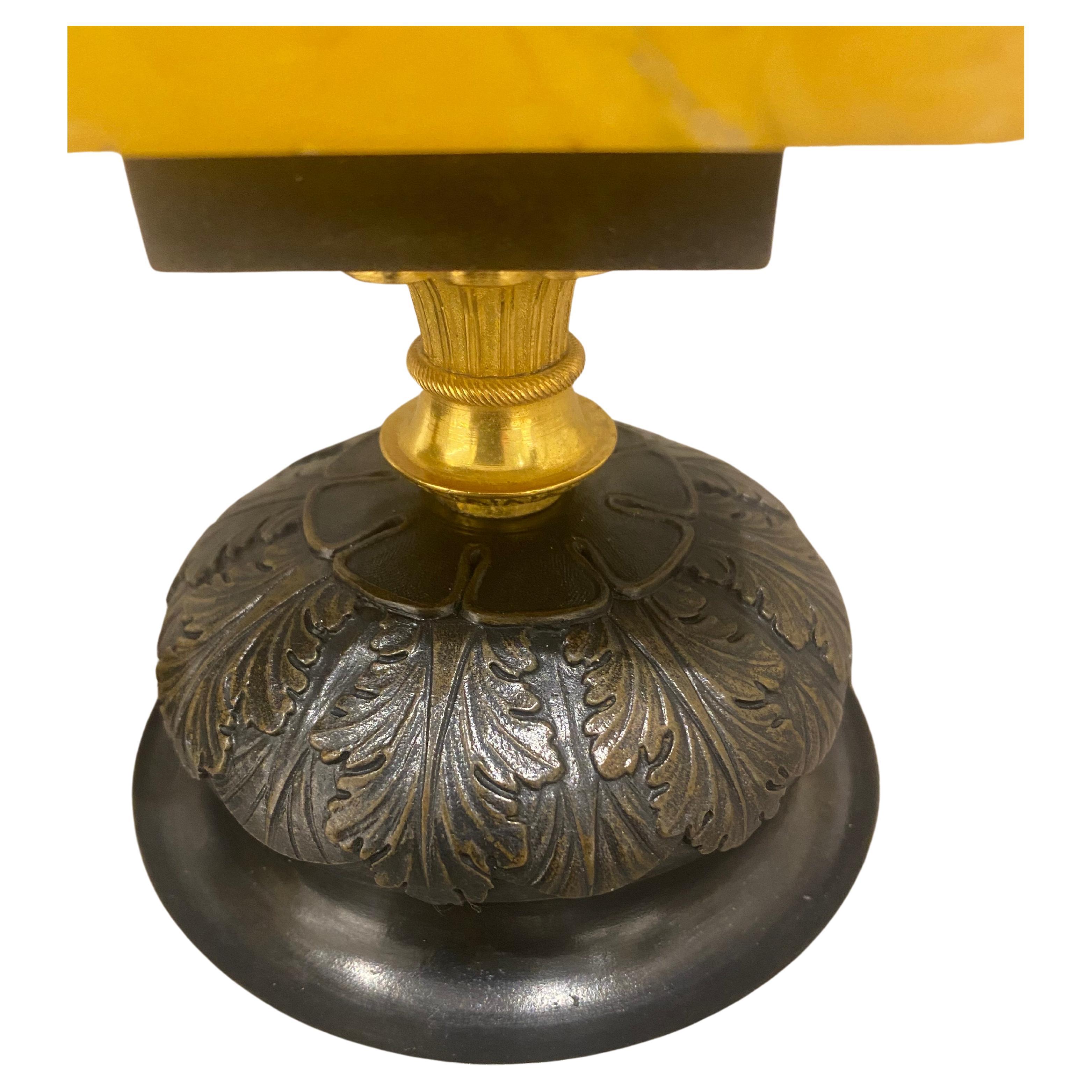 Paire de tazza de haute qualité de style Régence en bronze et marbre de Sienne, datant d'environ 1820 en vente 1