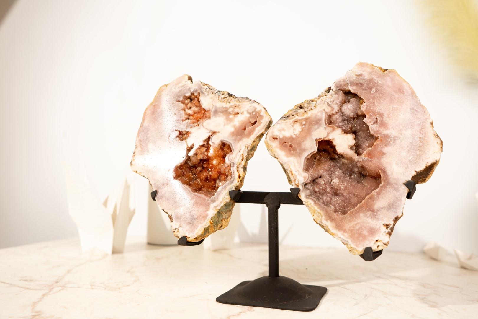 Alas geodas de amatista rosa realmente excepcionales y raras, esta pieza especial trae 