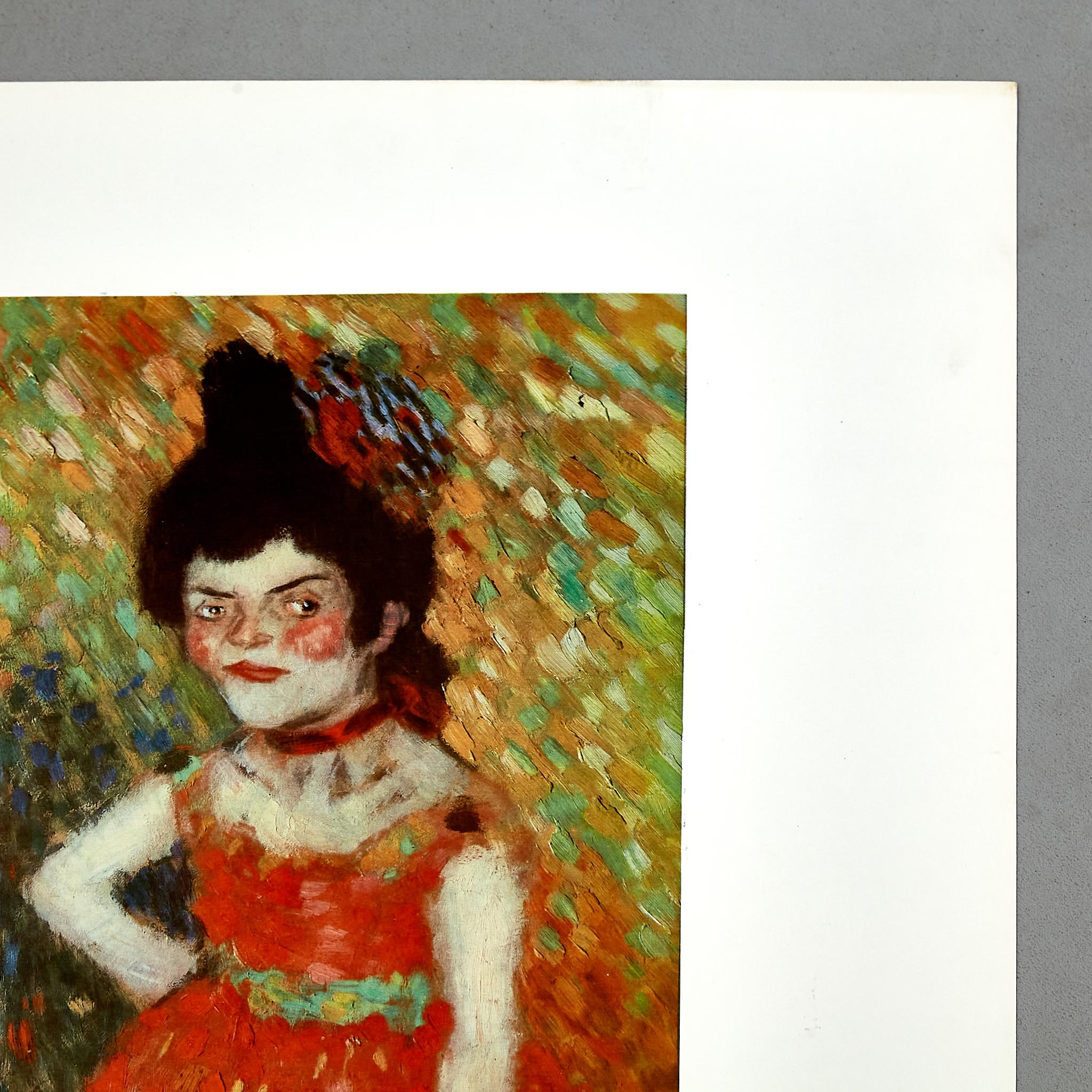 Spanish High Quality Print of Danseuse Naine 1901 by Pablo Picasso, circa 1966. For Sale