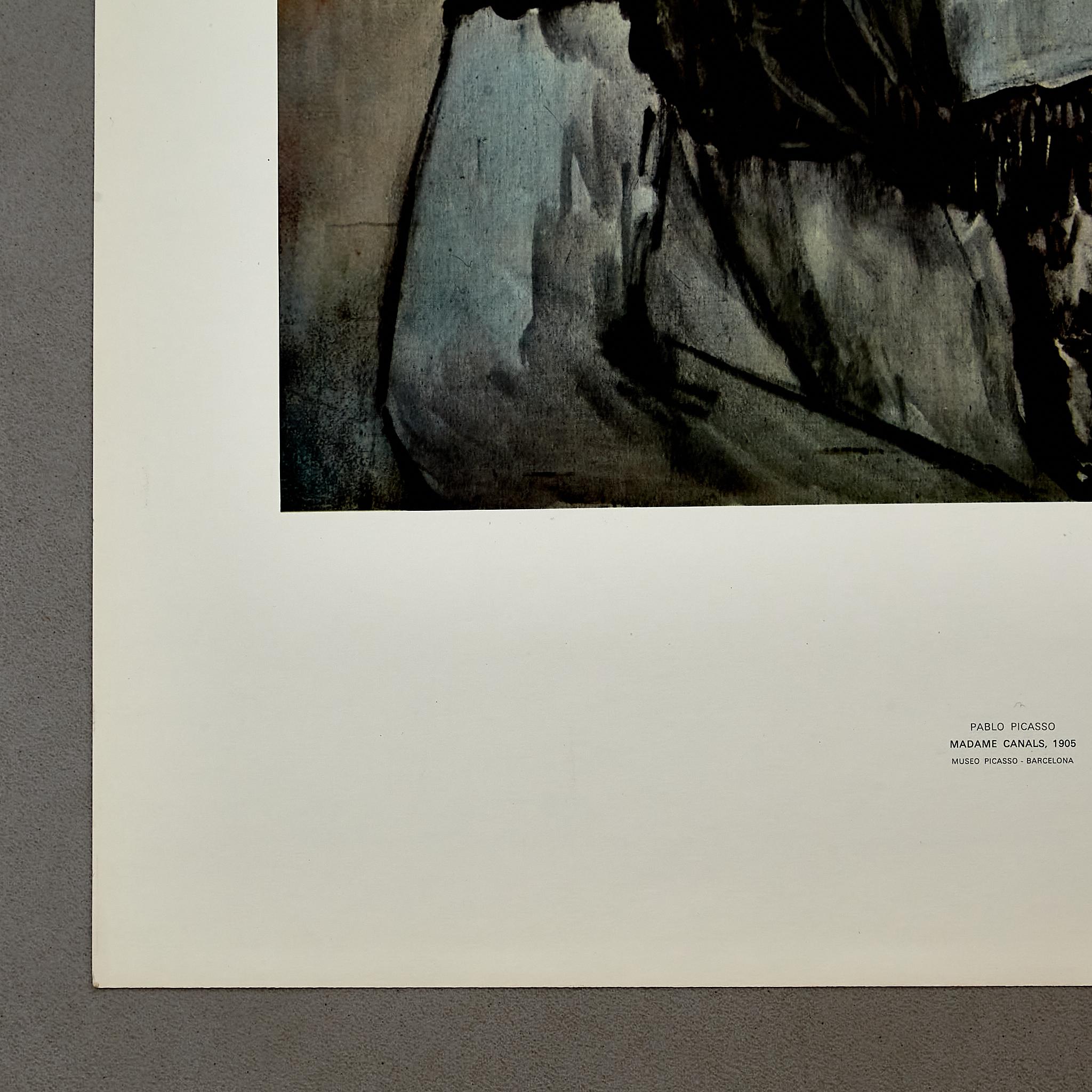 High Quality Print of Madame Canals 1905 by Pablo Picasso, circa 1966. In Good Condition For Sale In Barcelona, Barcelona