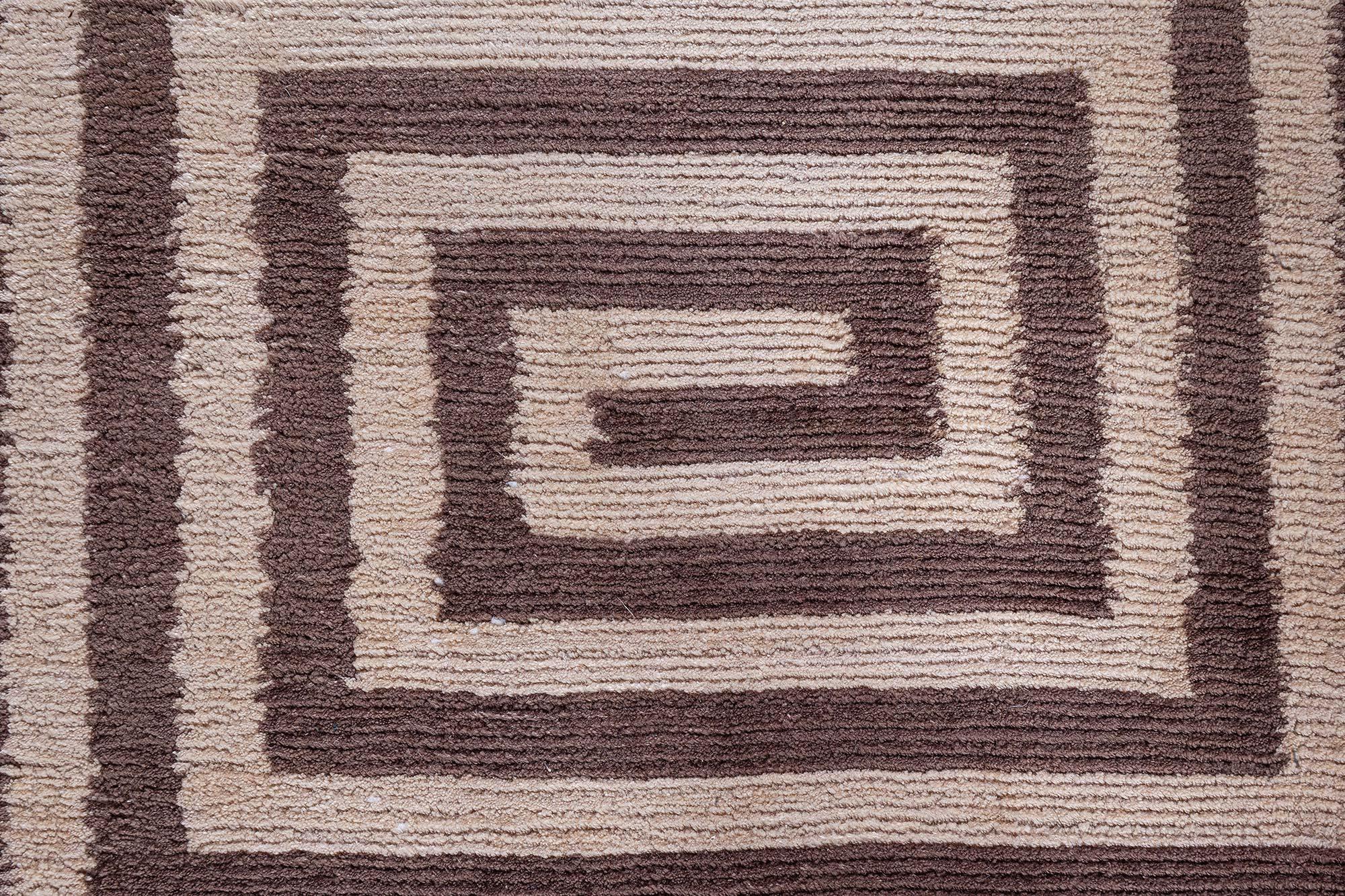 Modern Tibetan 'Prism' Art Deco Style Silk Rug by Doris Leslie Blau
Size: 12'10
