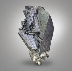 High-Quality Rare Aegirine-Augite Crystal Aggregate On Albite Matrix