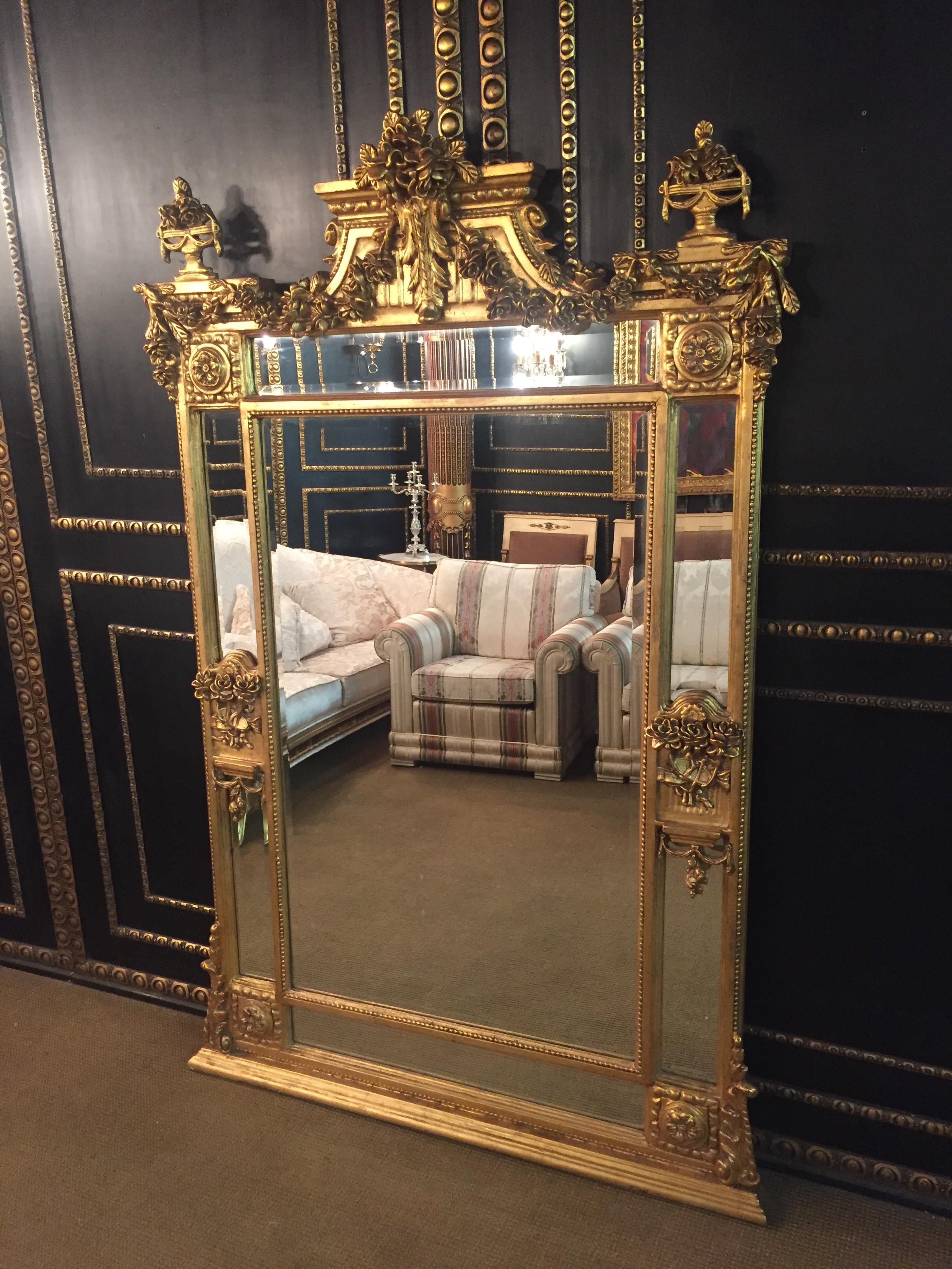 French High Quality Salon Mirror in Louis Seize Style