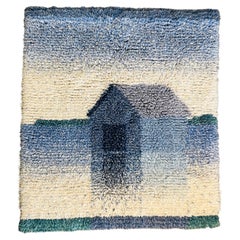 Vintage High Quality Scandinavian Long-Pile Wall Rug from 1960s