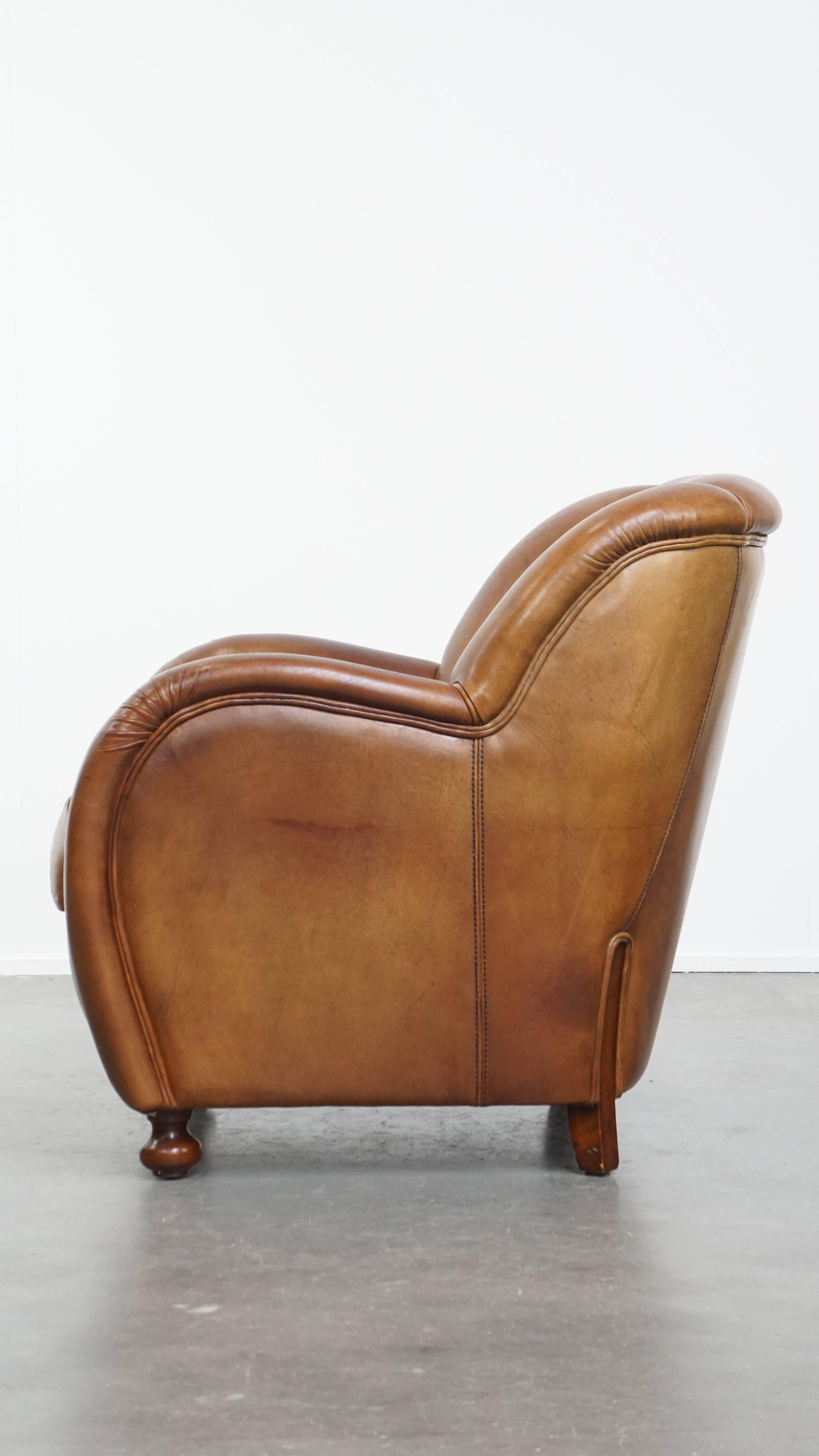 Hochwertiger Design-Sessel aus Schafsleder im Zustand „Gut“ im Angebot in Harderwijk, NL