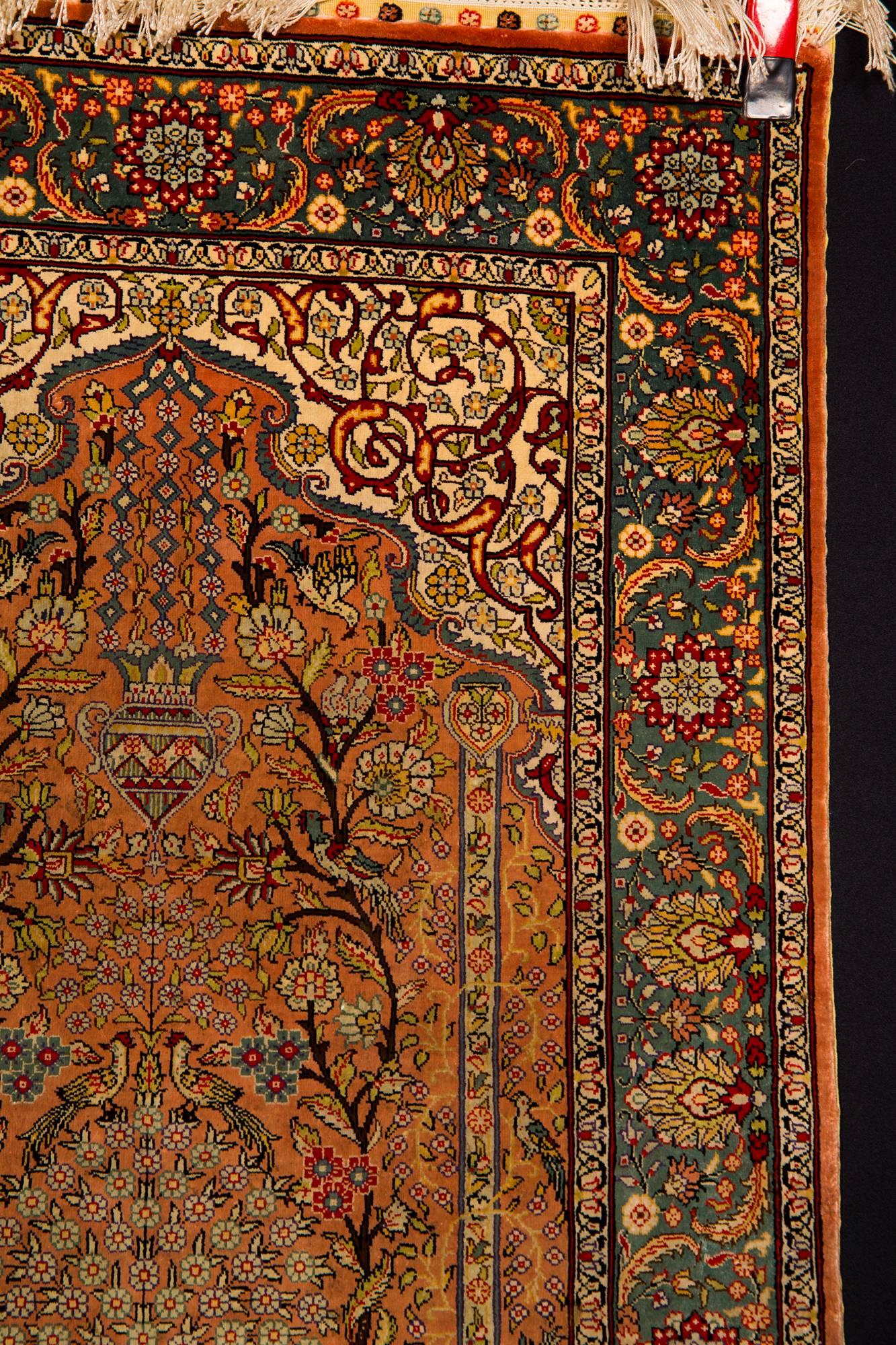Turkish High Quality Silk Carpet Kayseri Rug