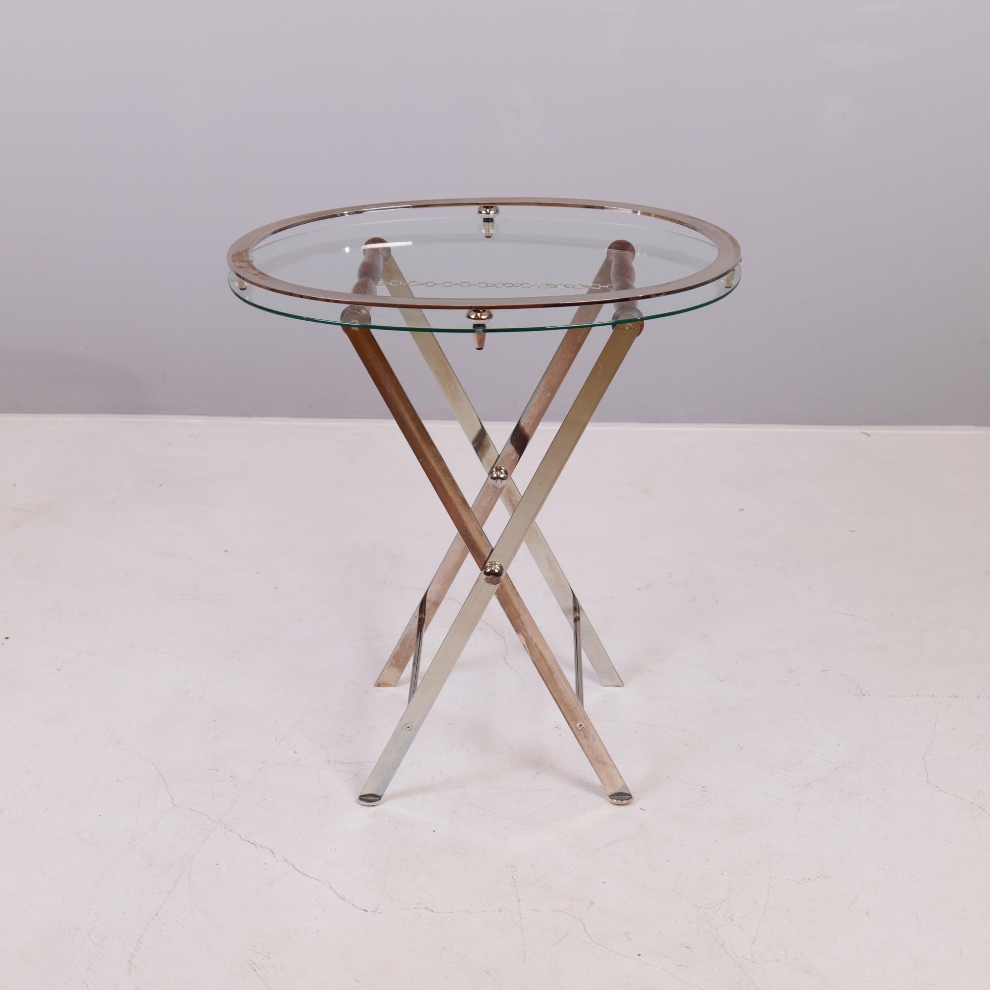 Modern High quality silver plated vintage serving table with removable top For Sale