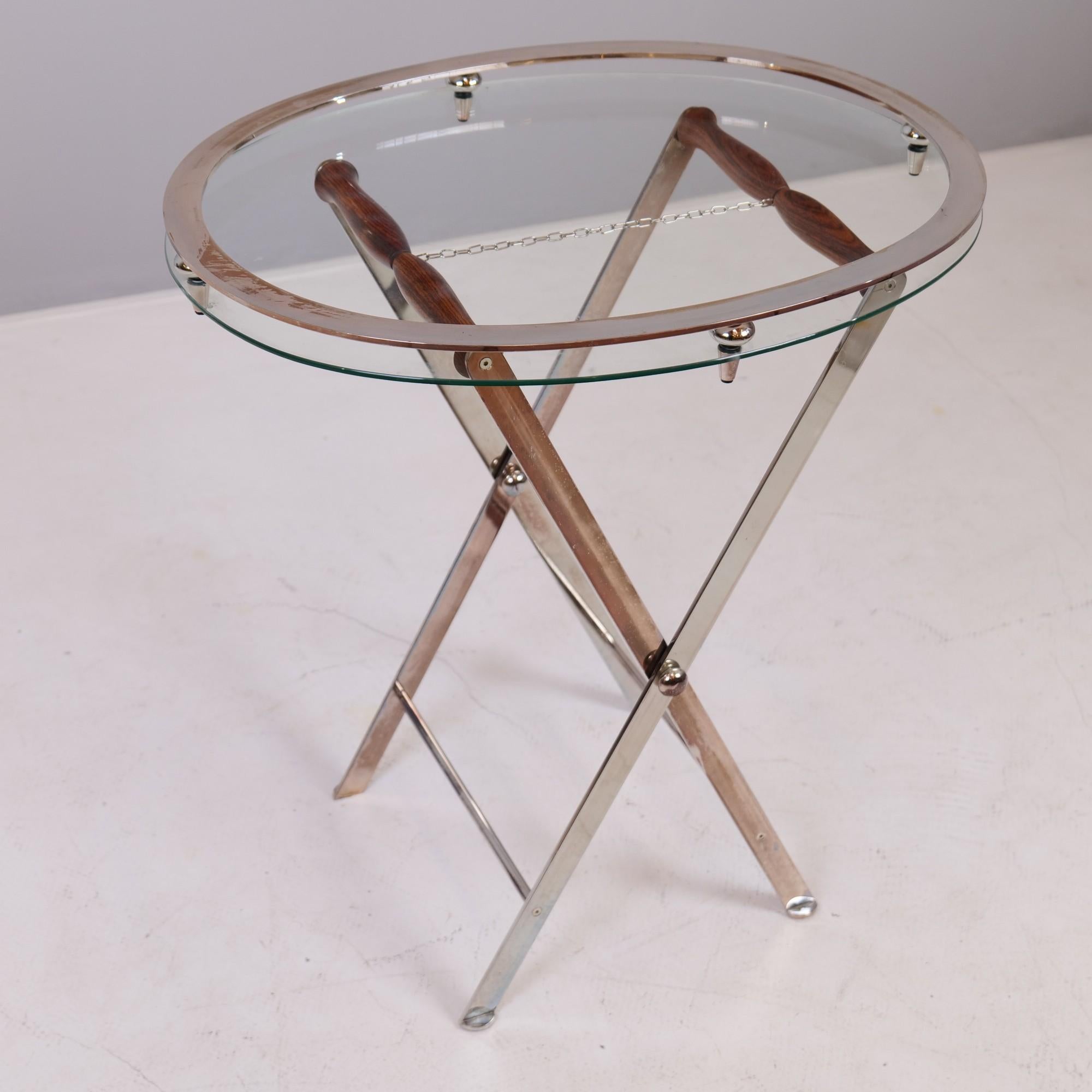 German High quality silver plated vintage serving table with removable top For Sale