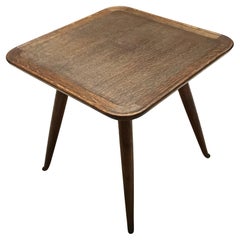 Quadratischer Couchtisch aus massivem Durmast-Eiche in hoher Qualität von Paolo Buffa, Italien