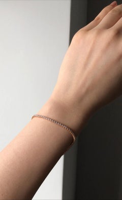 Diamantarmband aus 18 Karat Roségold mit hochwertigen Diamanten