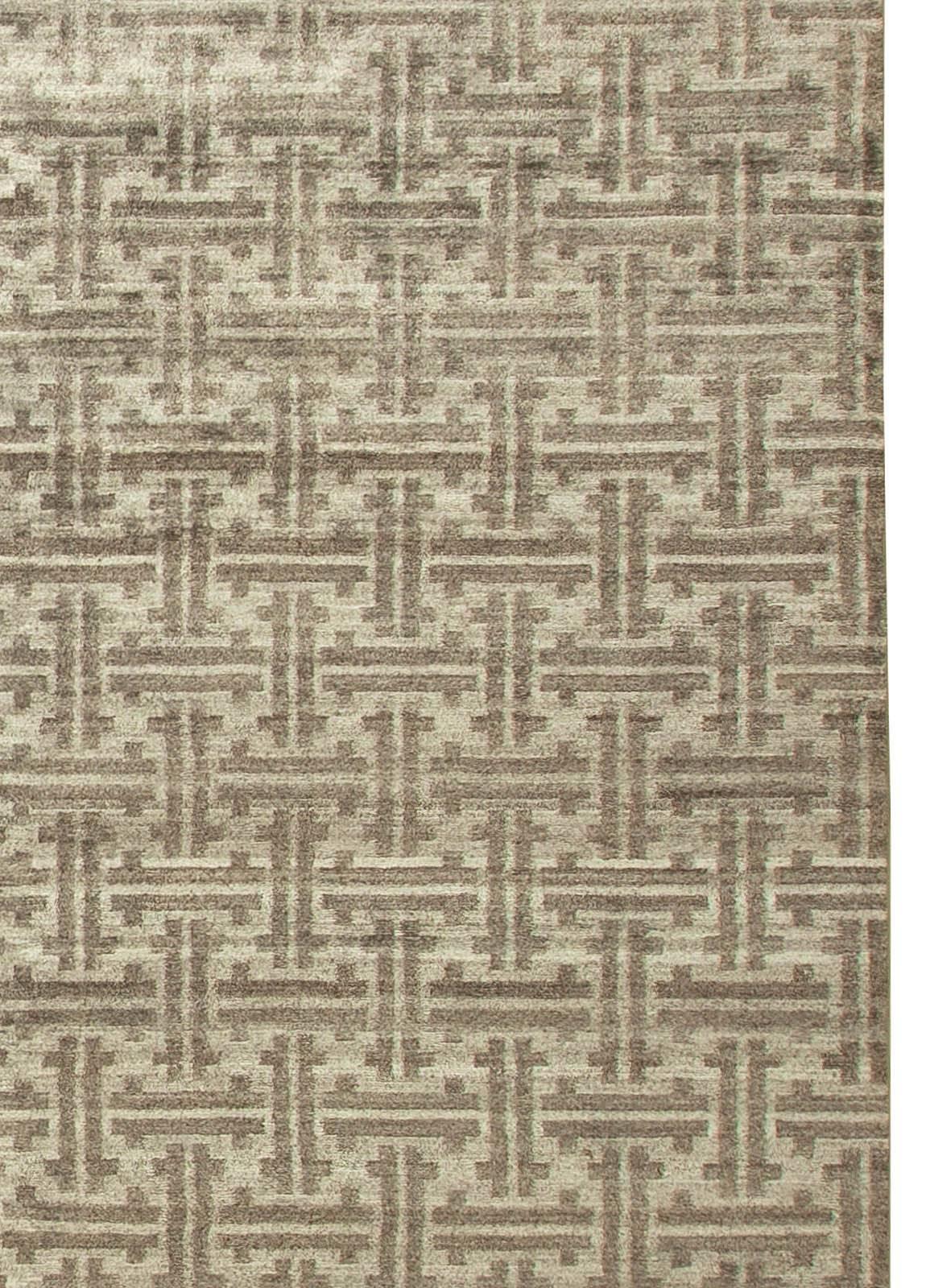 Terra-Teppich in Beige und Braun aus natürlicher Wolle von Doris Leslie Blau in hoher Qualität im Zustand „Neu“ im Angebot in New York, NY