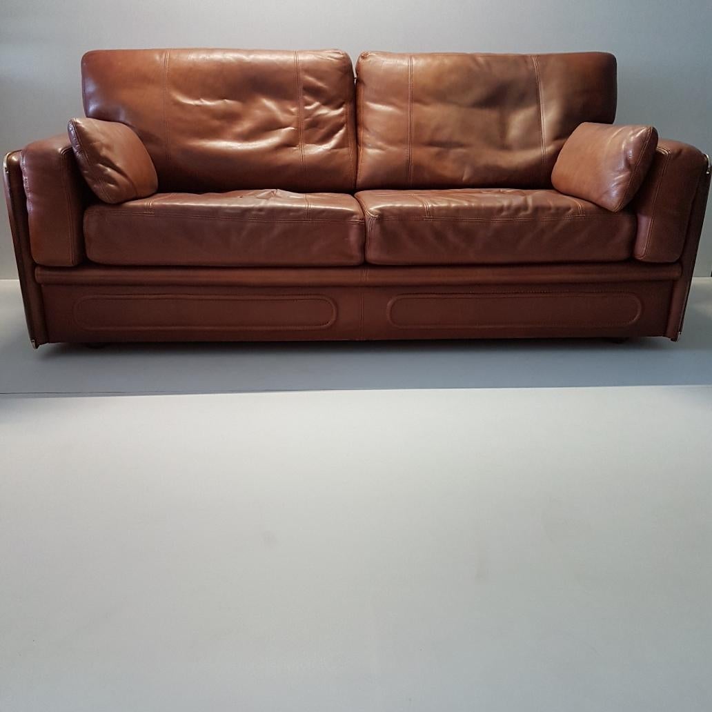 High Quality Thick Leather Sofa Model Miami by Baxter, 1993 1