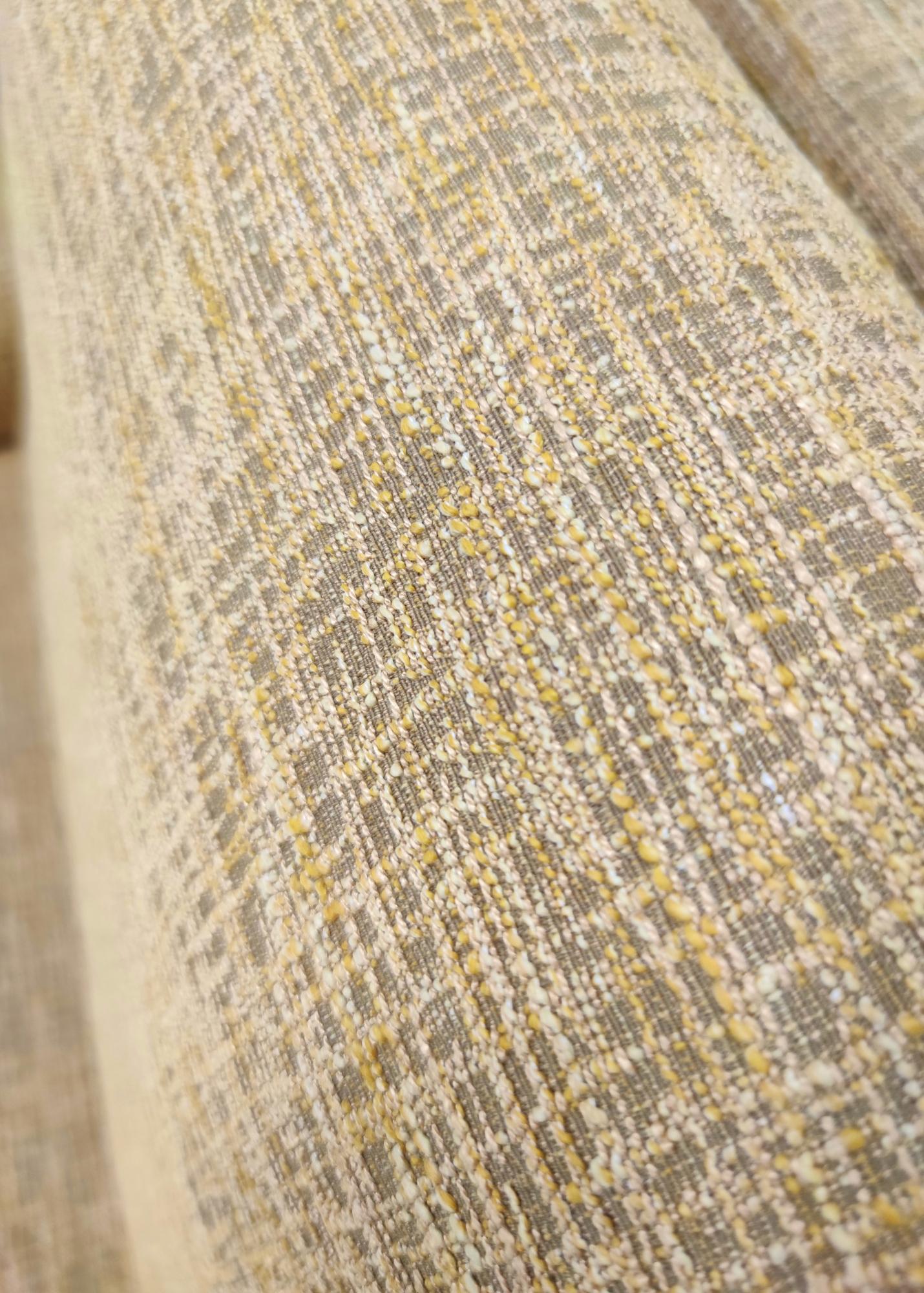 High-Quality Vintage Yellow Fabric Armchair, Italy For Sale 1