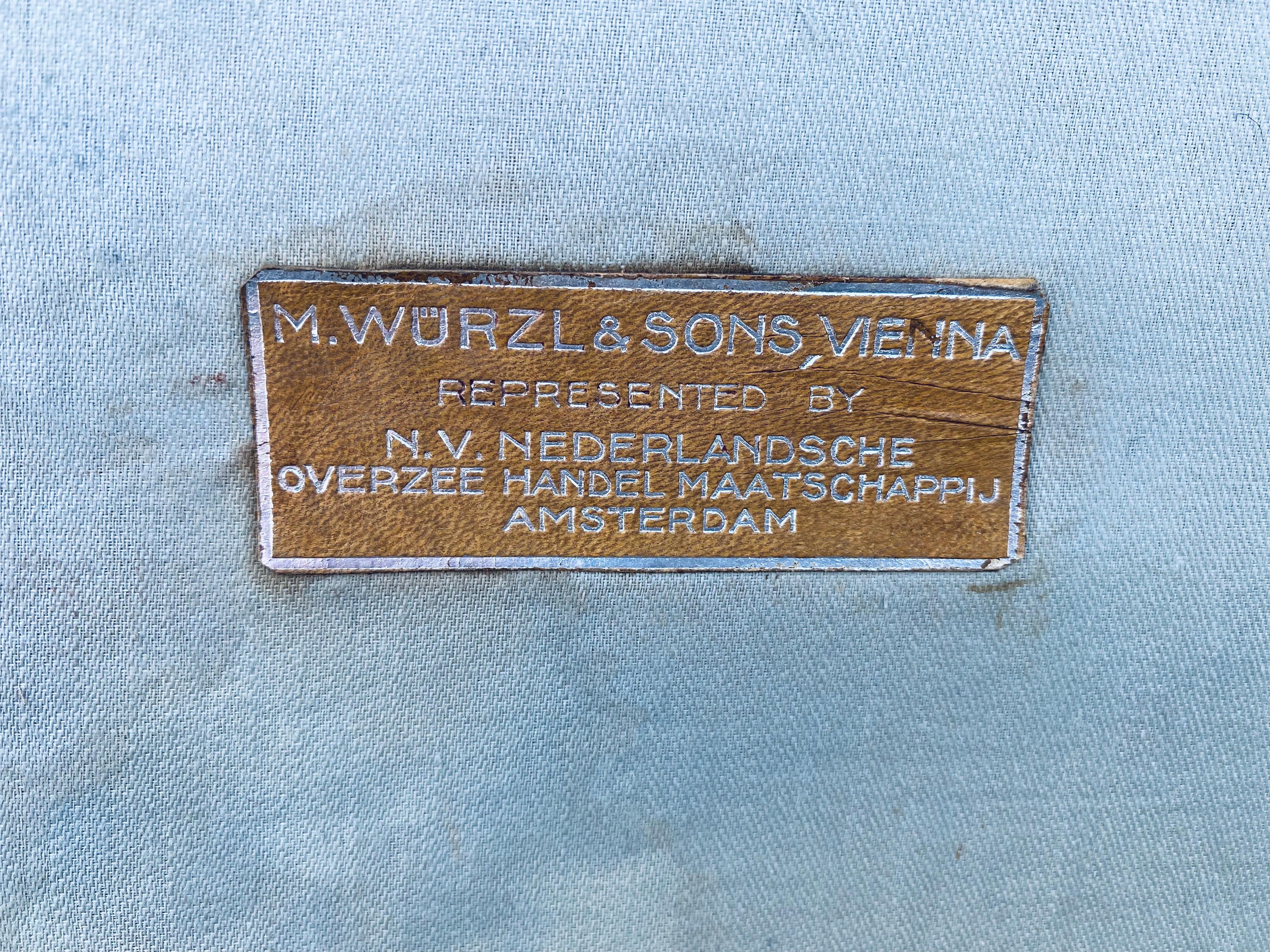 High-Quality Workmanship, Sturdy Art Nouveau Leather Case from M. Würzl & Söhne 6