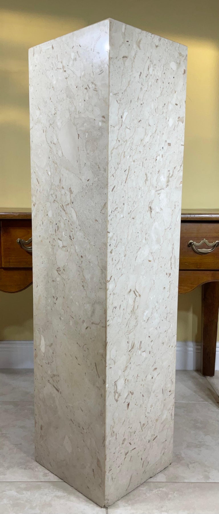 High Rectangular Marble Sculpture Base For Sale at 1stDibs marble