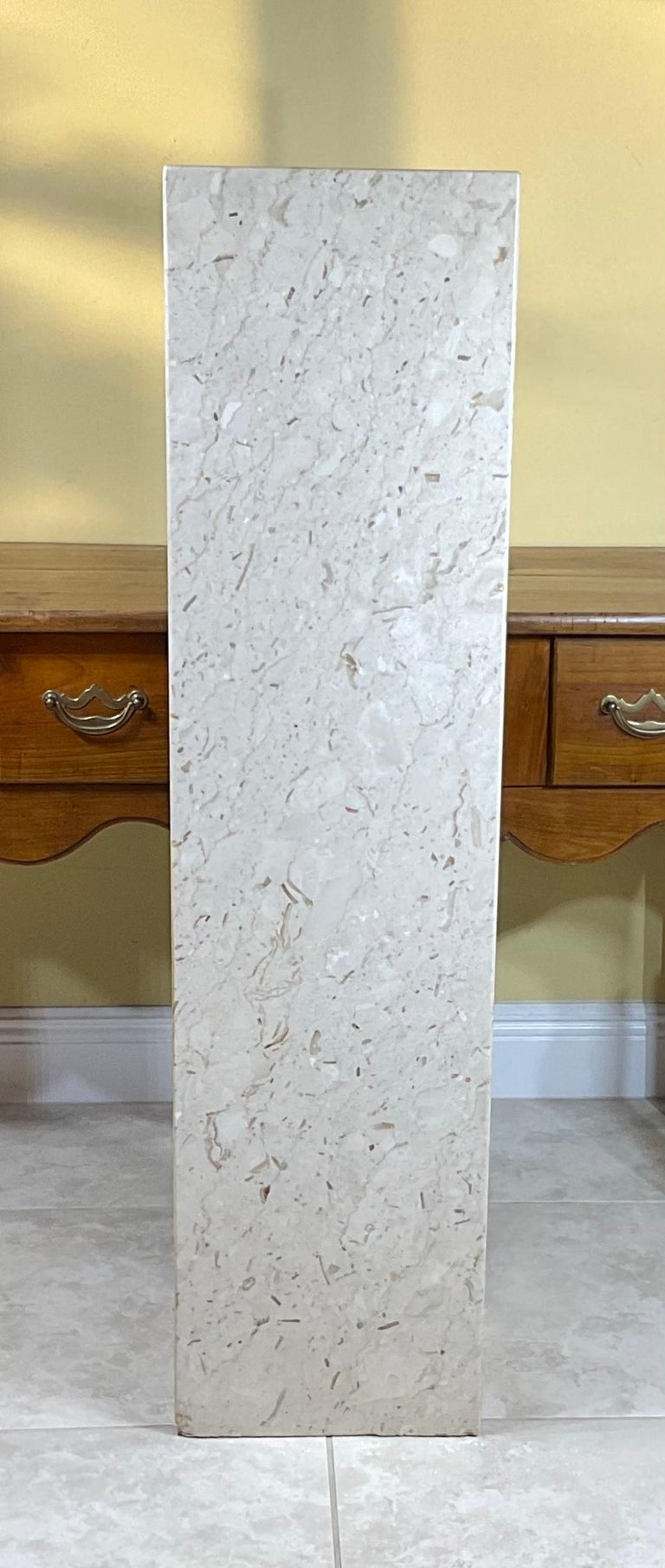 High Rectangular Marble Sculpture Base For Sale at 1stDibs marble