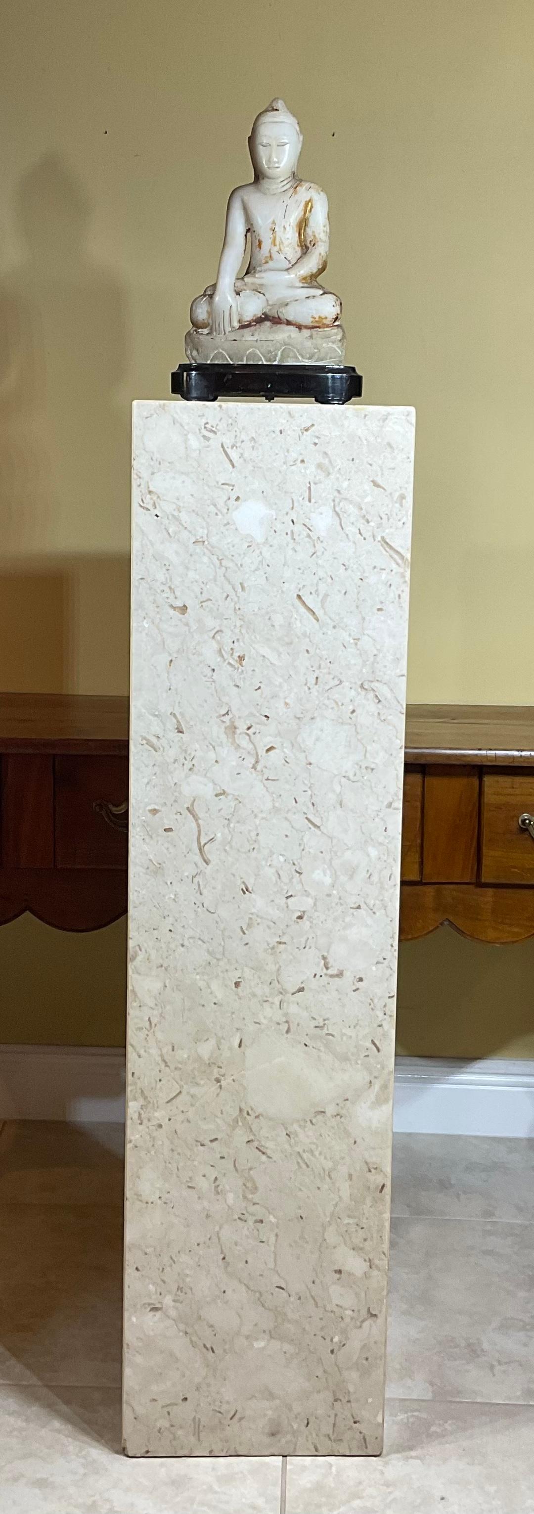 Elegant quality marble base structurally strong, sand color, will be great for your favourite sculpture for many years to go.
Measures: thickness of the walls is 0.75.