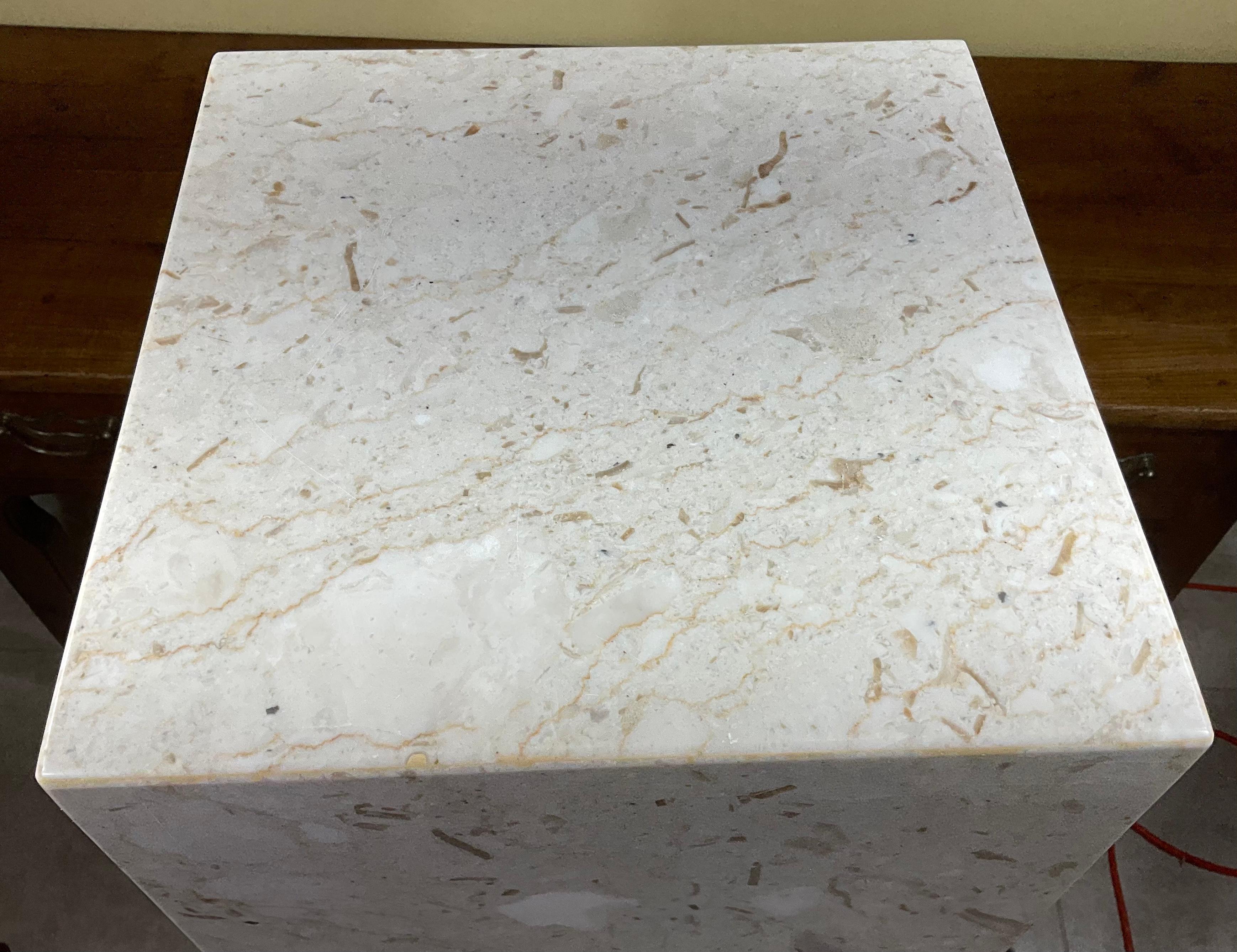 American High Rectangular Marble Sculpture Base