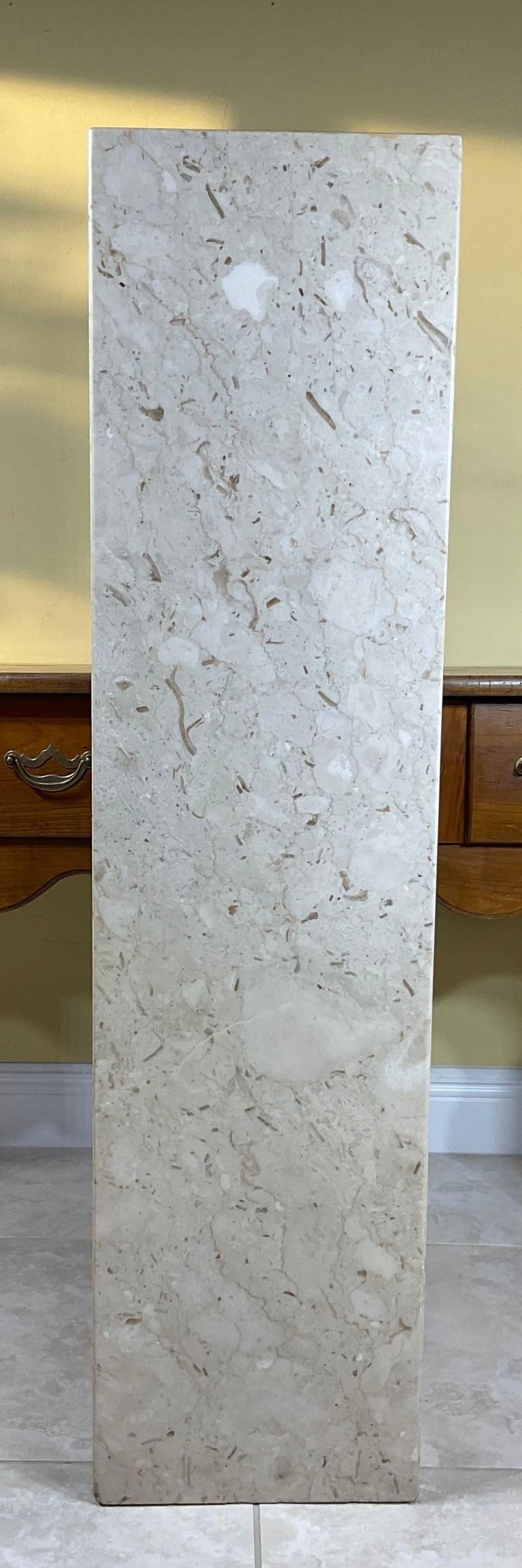High Rectangular Marble Sculpture Base For Sale at 1stDibs marble