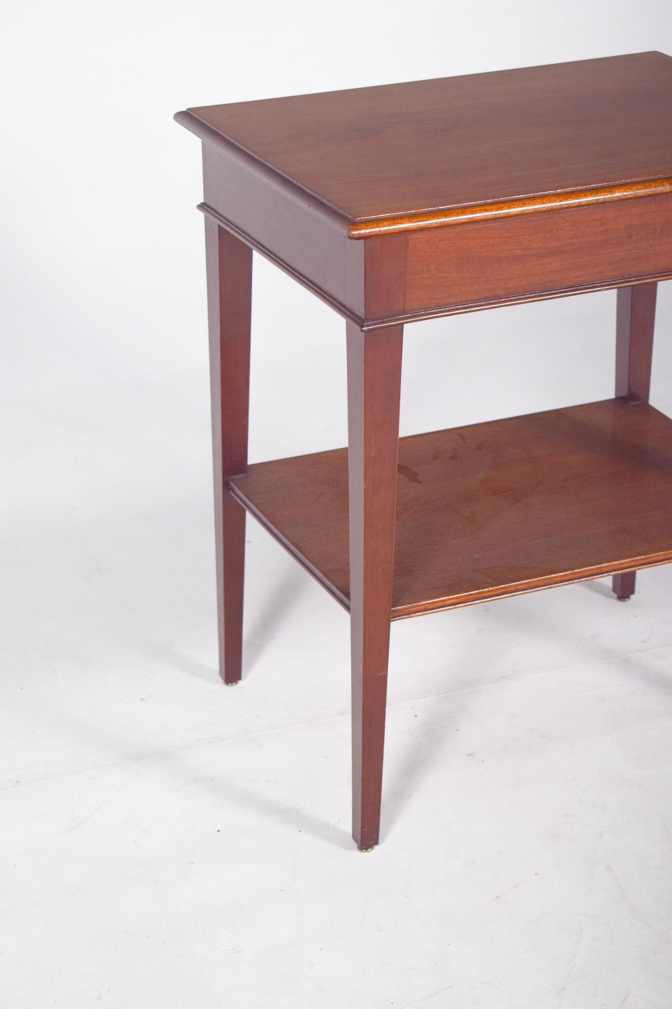 Mid-Century Modern High Rectangular Side Table, 1950s For Sale