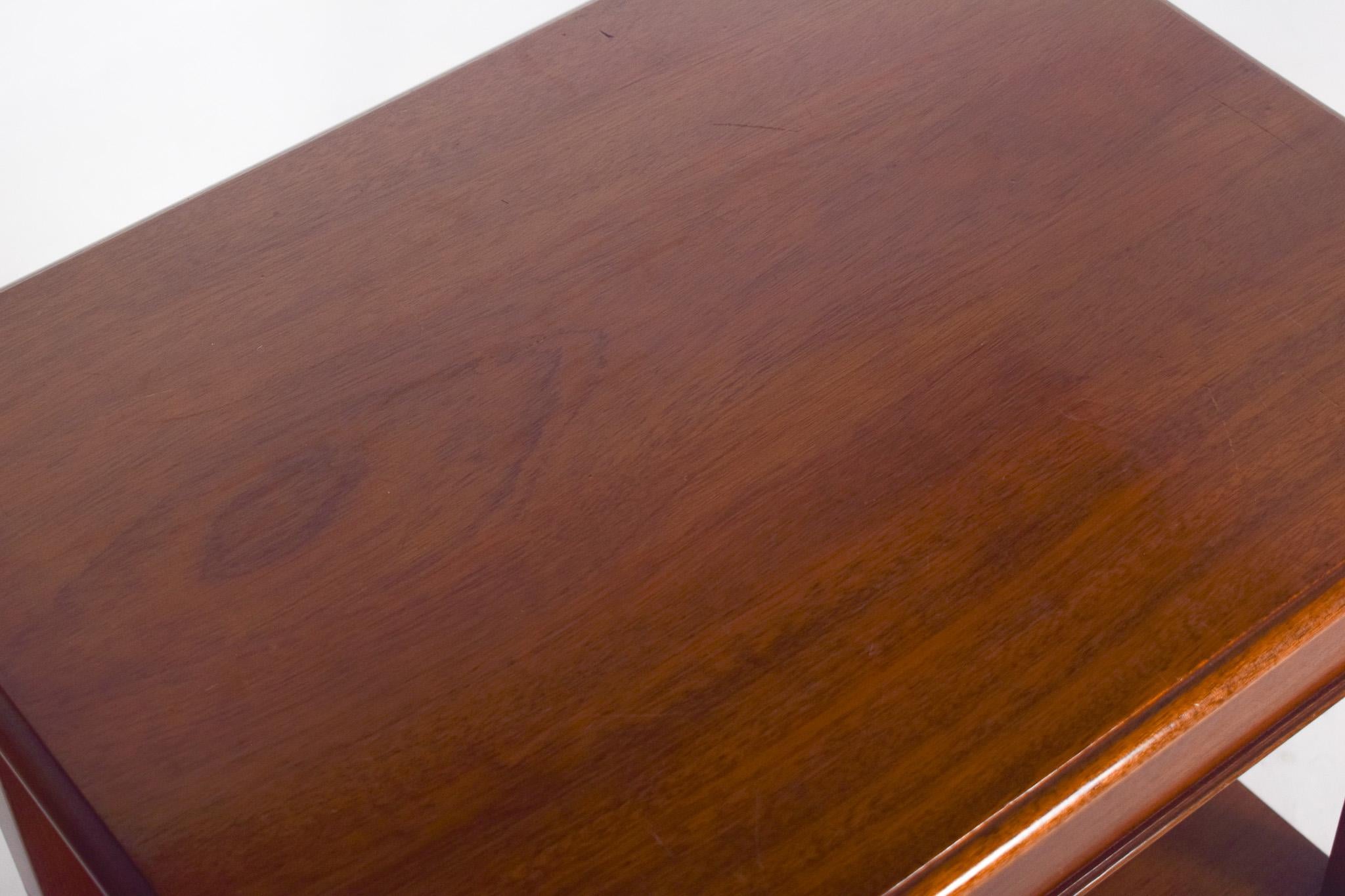 Mid-20th Century High Rectangular Side Table, 1950s For Sale