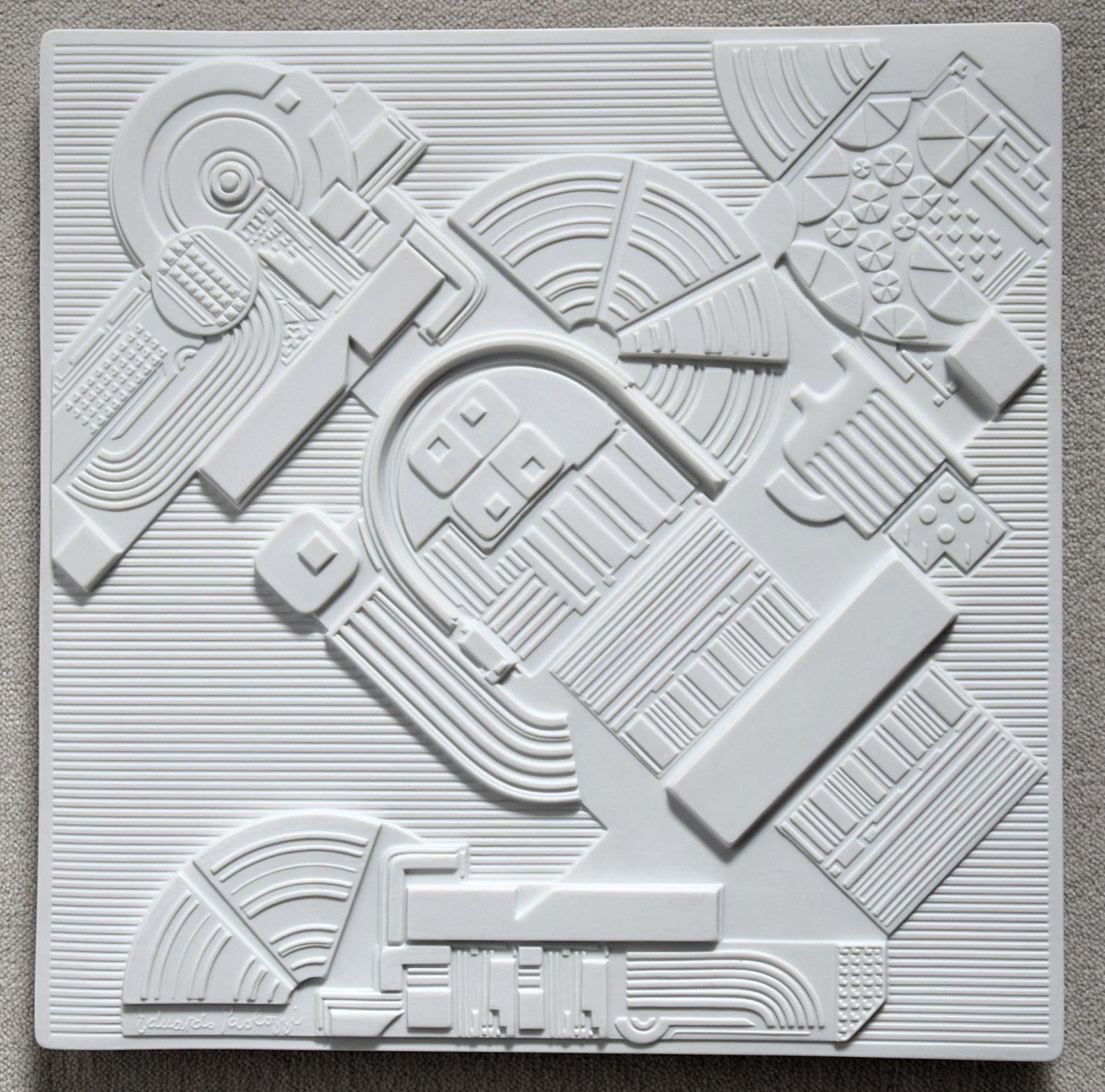 High Relief Porcelain Wall Sculpture by Eduardo Paolozzi for Rosenthal 1978 4