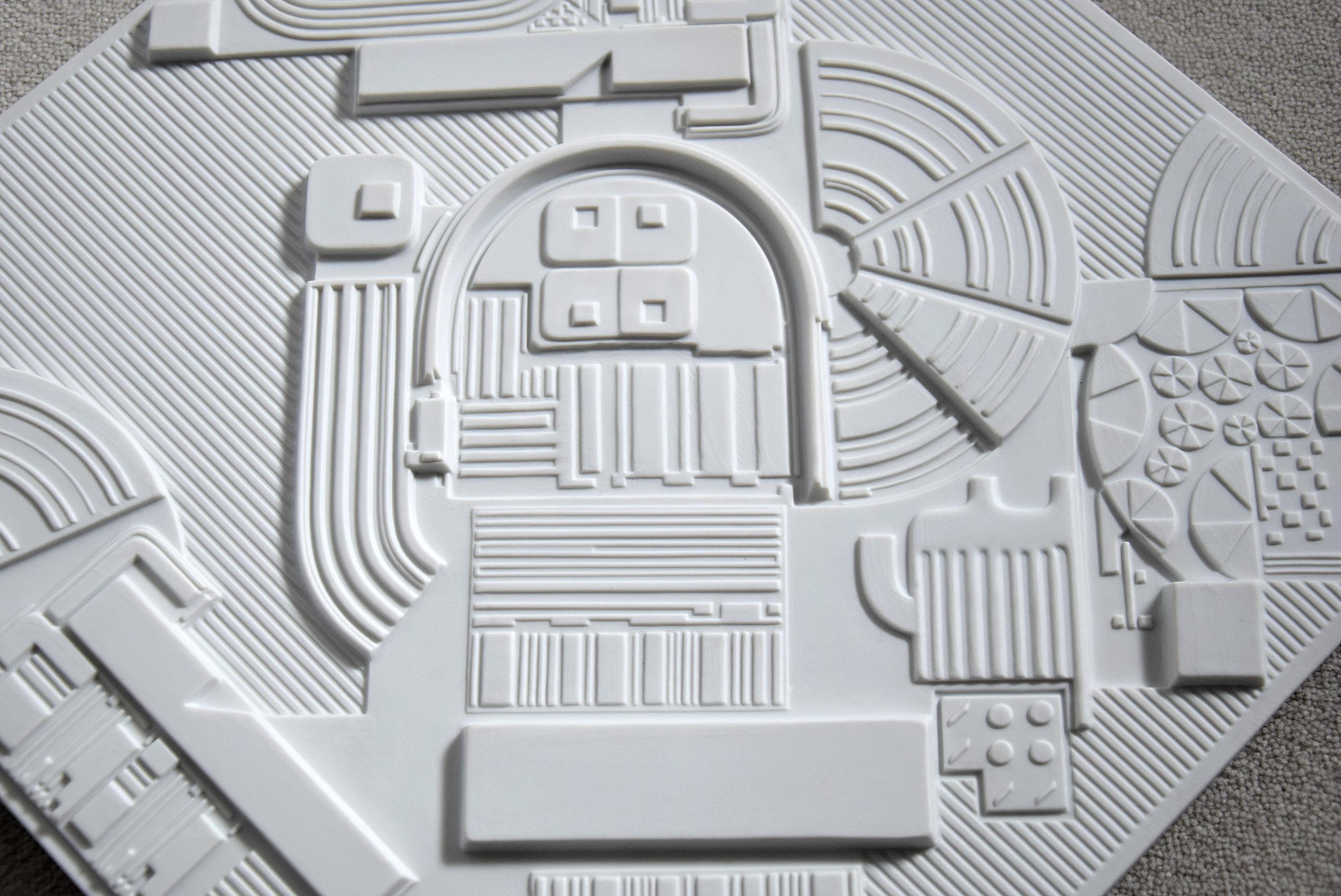 High Relief Porcelain Wall Sculpture by Eduardo Paolozzi for Rosenthal 1978 9