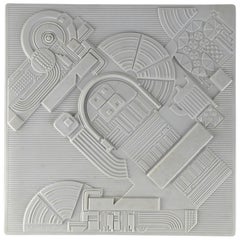 High Relief Porcelain Wall Sculpture by Eduardo Paolozzi for Rosenthal 1978