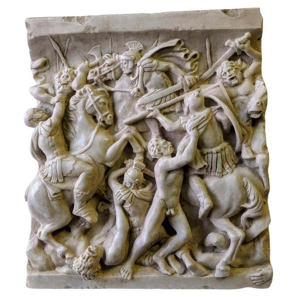 Important Marble High Relief