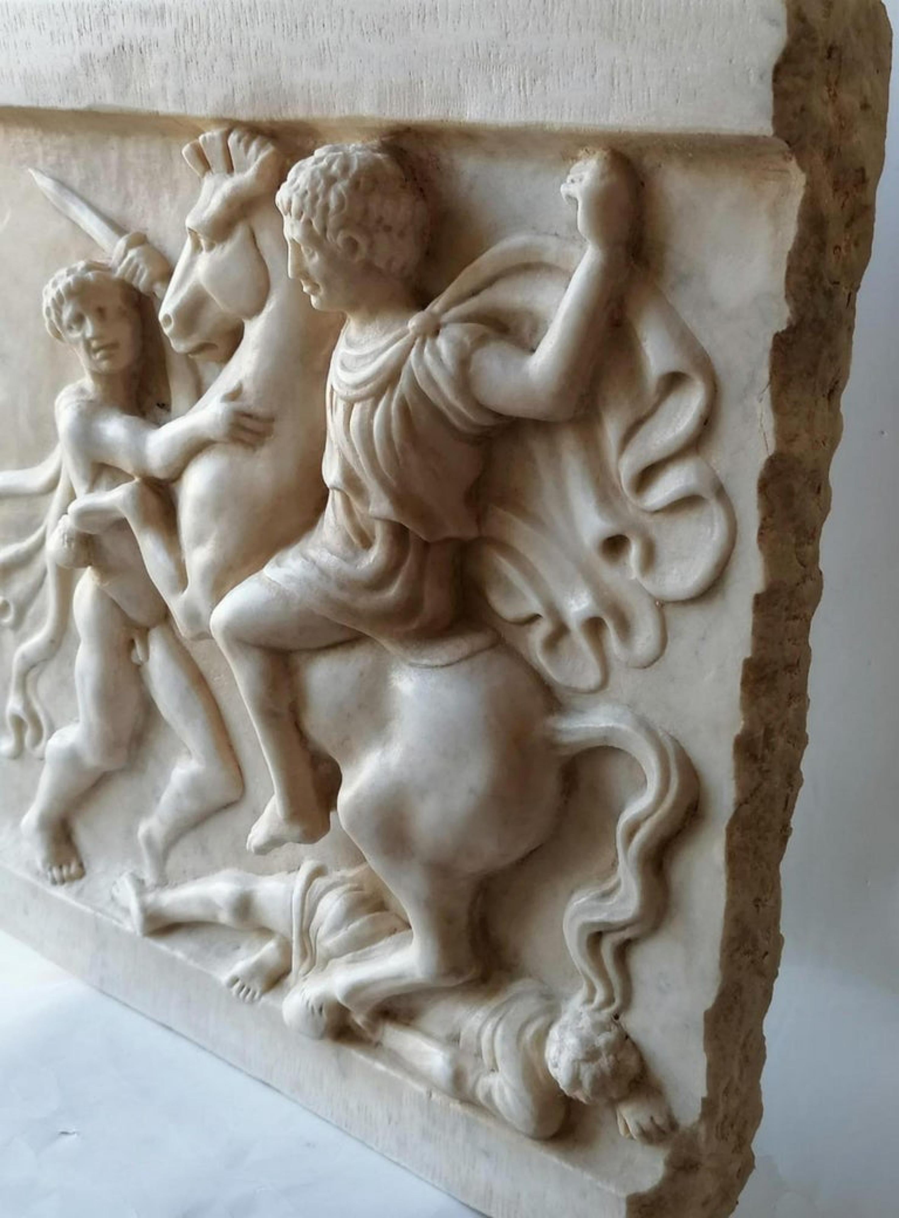 Italian High Relief Representing Battle Skull -