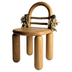 High Rope Oak Chair by Virginia Arlotto