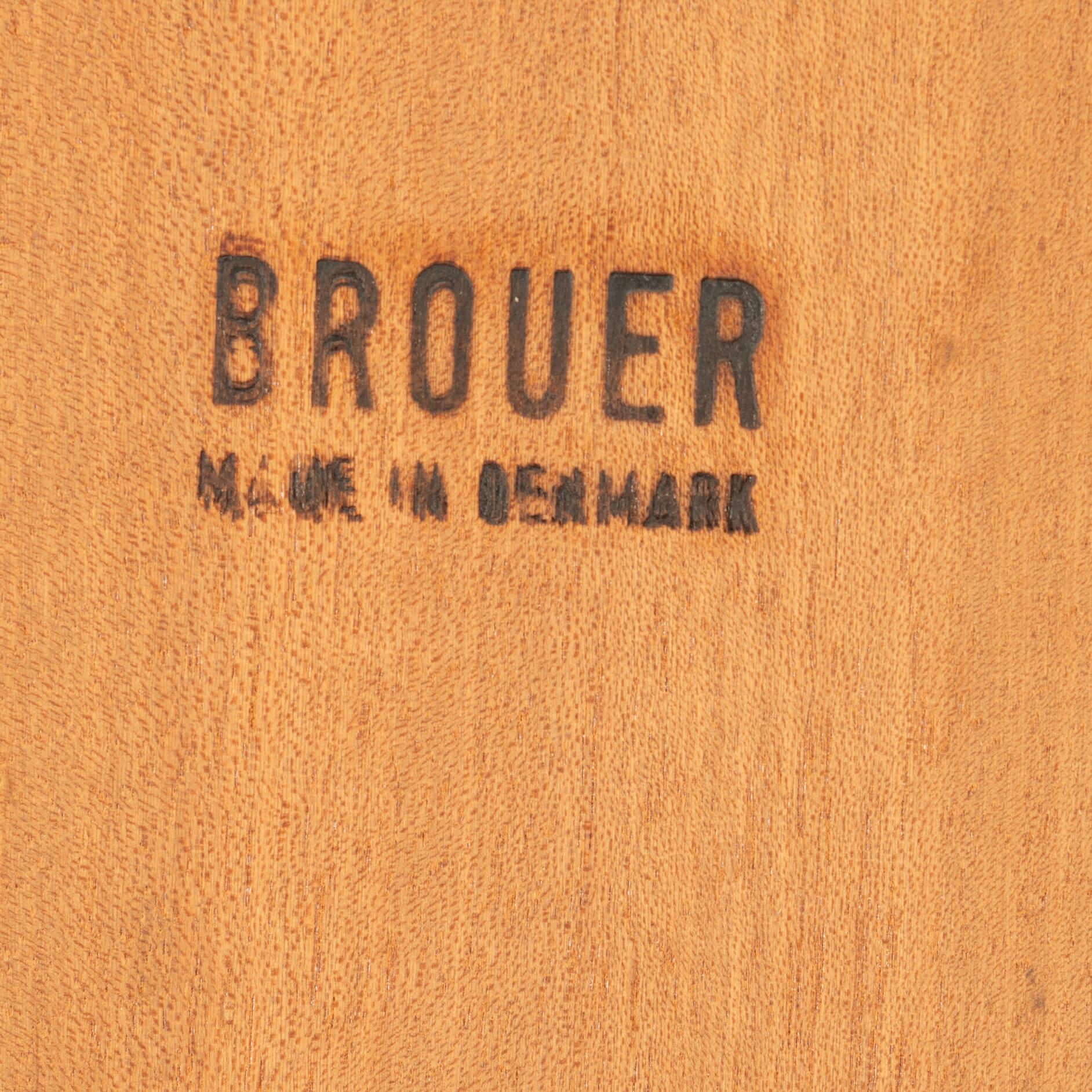 Veneer High Rosewood Bookcase made by Brouer Mobelfabrik, 1960s For Sale