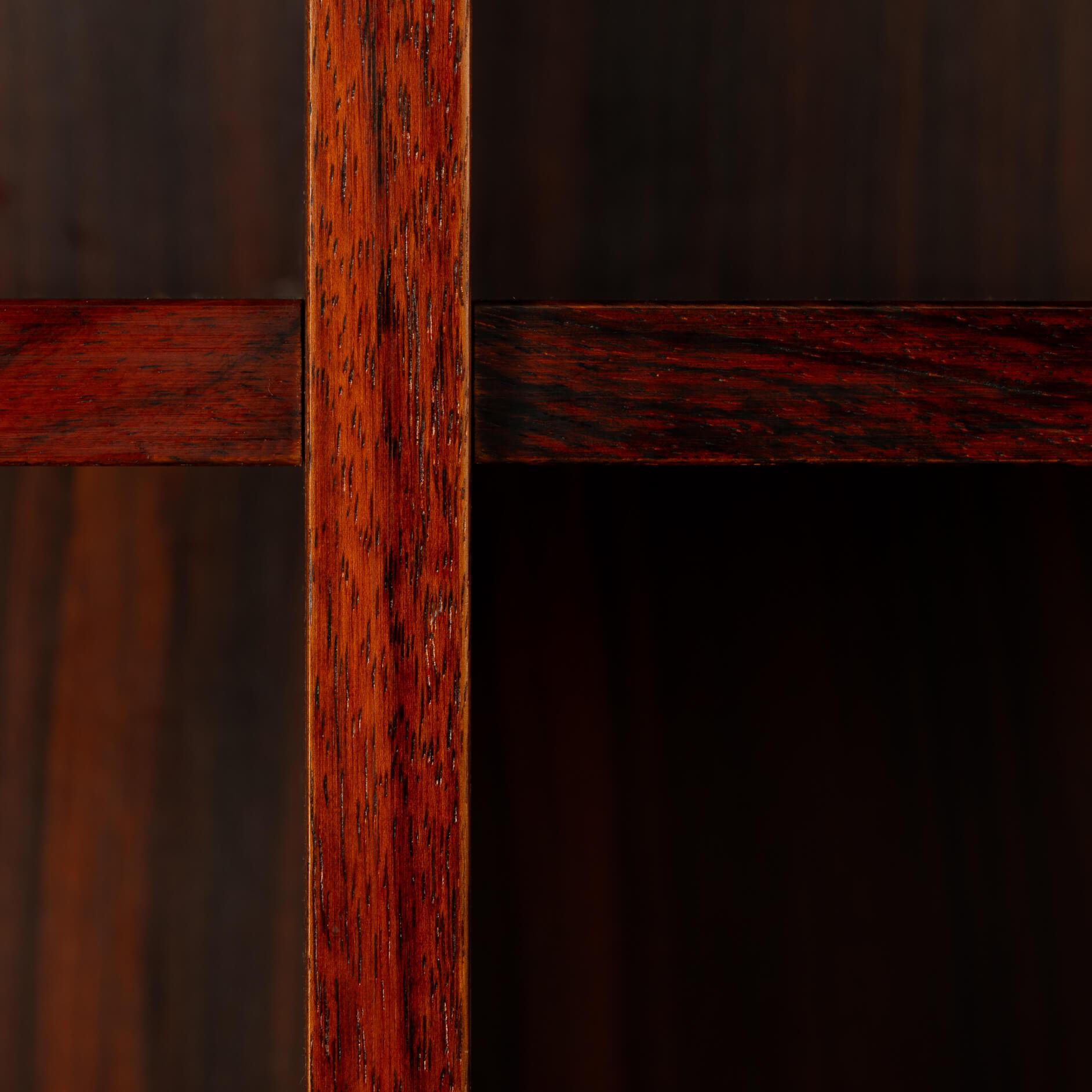 High Rosewood Bookcase made by Brouer Mobelfabrik, 1960s In Good Condition For Sale In Breda, Netherlands