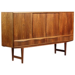 High Rosewood Sideboard by EW Bach for Sejling Skabe