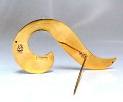 High Shine Musical Note Gold Pin 14 Karat