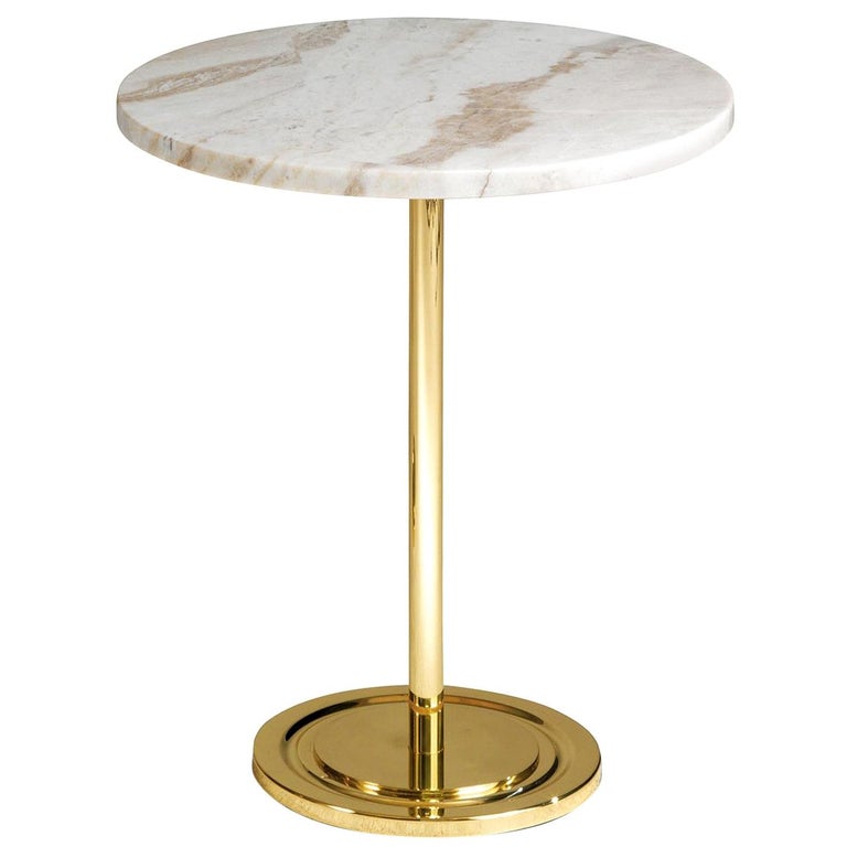High Side Table with Marble For Sale at 1stdibs