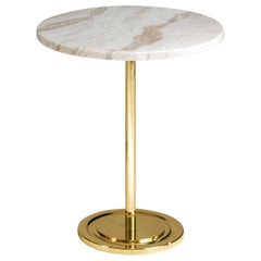 Table d'appoint haute avec marbre