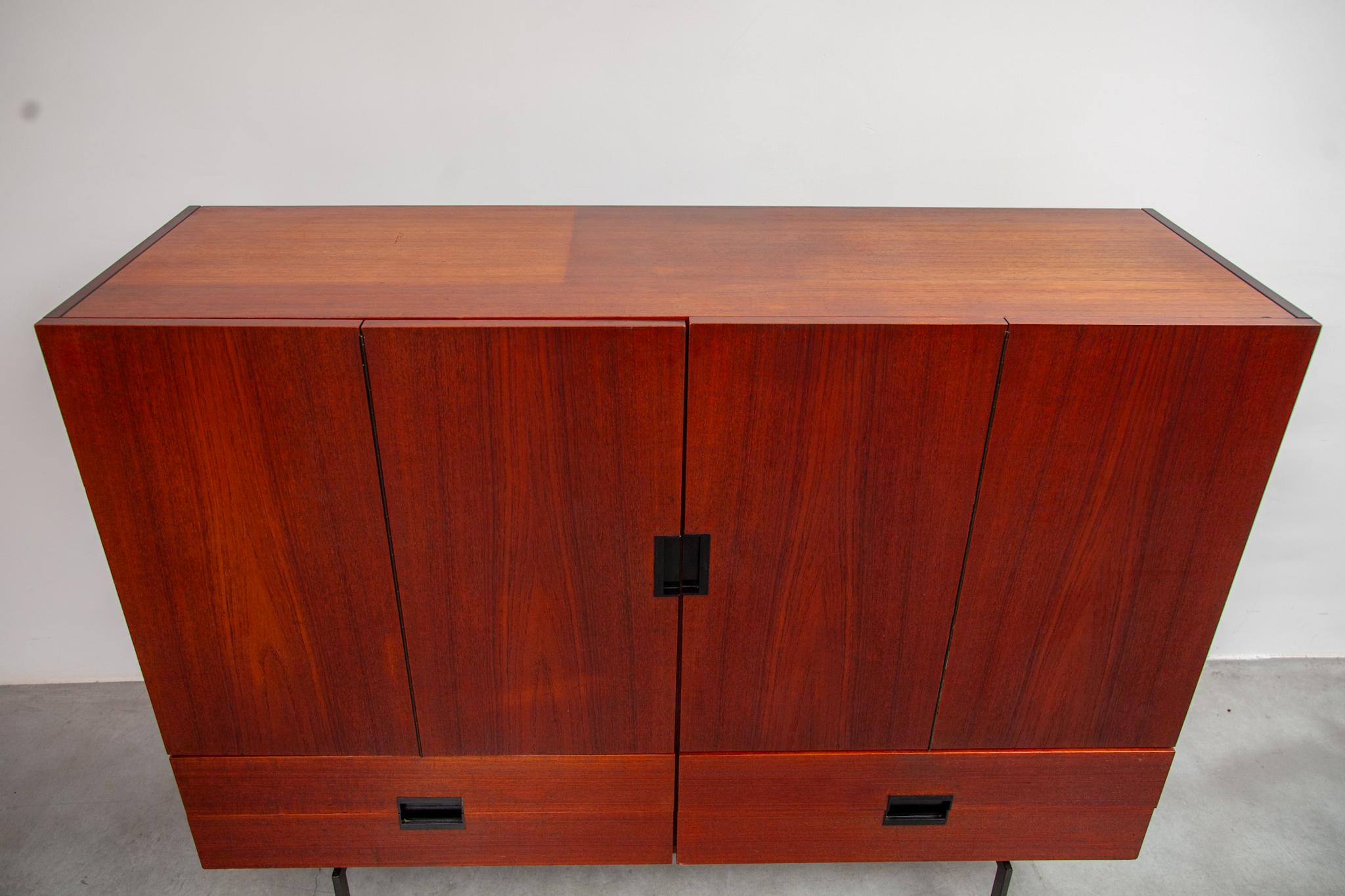 Dutch High Sideboard designed by Cees Braakman for Pastoe, Serie CU 04 For Sale