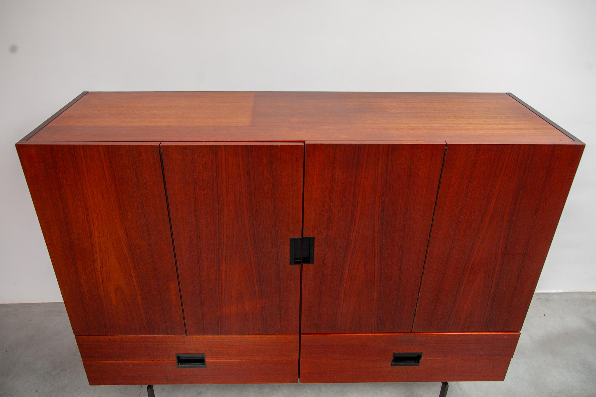Hand-Crafted High Sideboard designed by Cees Braakman for Pastoe, Serie CU 04 For Sale