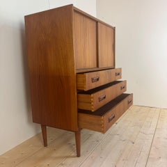High sideboard in teak, Denmark 1960