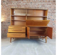 Buffet haut en bois de teck, Royaume-Uni, 1960